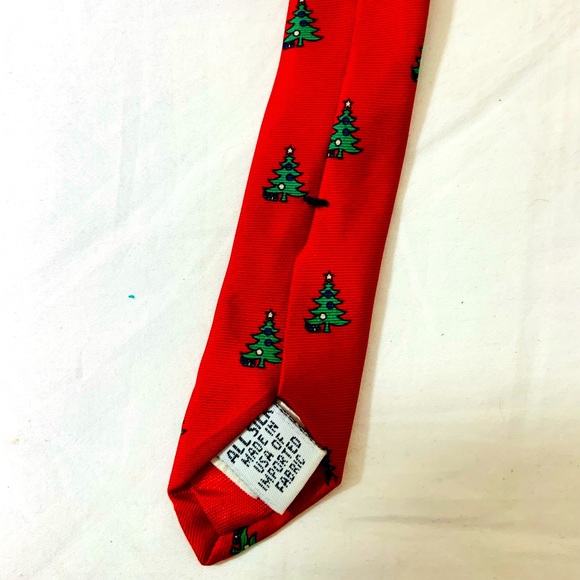 VINTAGE Christopher Hart Silk Festive Holiday Tie UNISEX - Picture 5 of 8